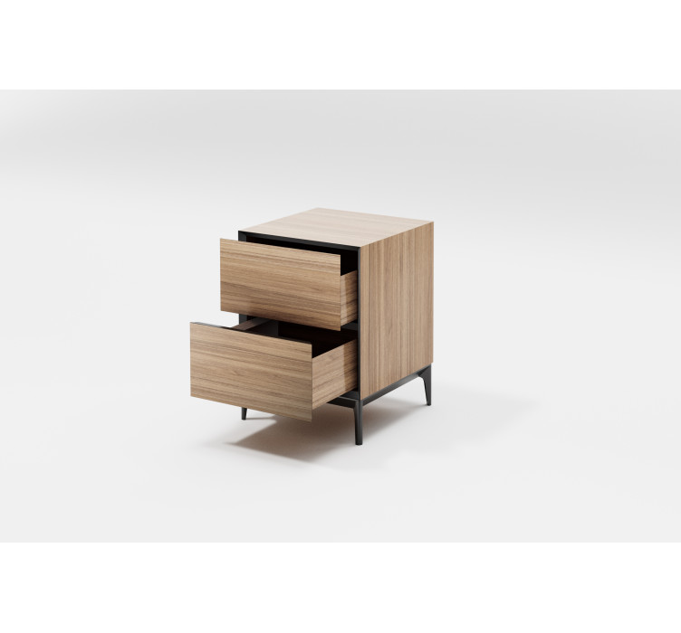 Пряма приліжкова тумба Alpha 1 Wood2
